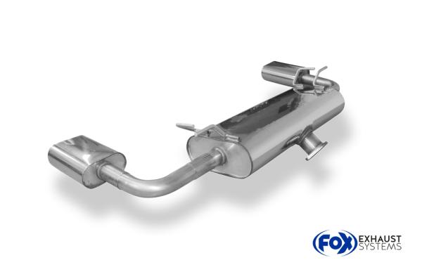Endschalldämpfer quer Ausgang rechts/links - 160x80 Typ 52 rechts/links passend für: Suzuki Grand Vitara JT